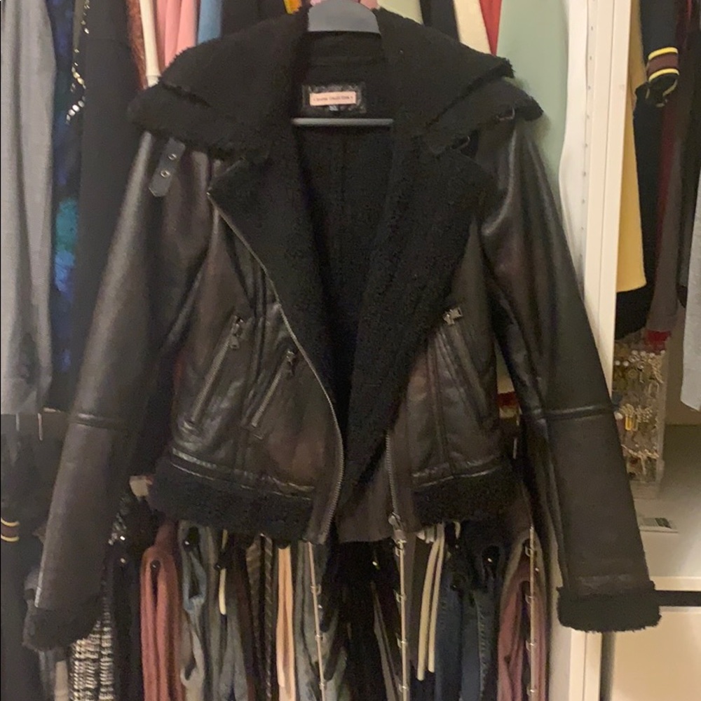 Bershka faux leather jacket s